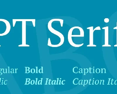 PT Serif Family font