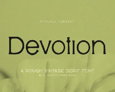 Devotion Serif font