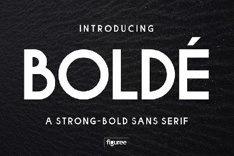 Bolde Sans Typeface font