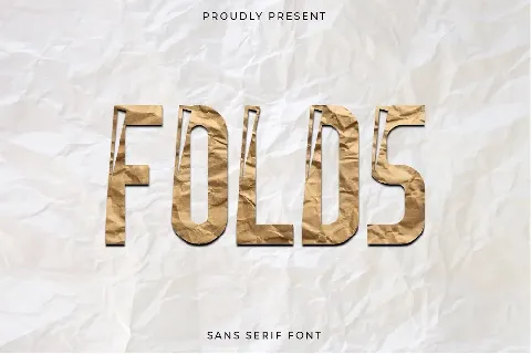Folds Demo font