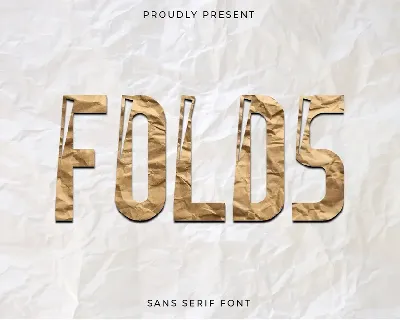 Folds Demo font