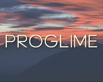 Proglime font