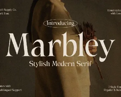 Marbley Serif font