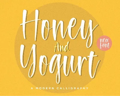 Honey and Yogurt font