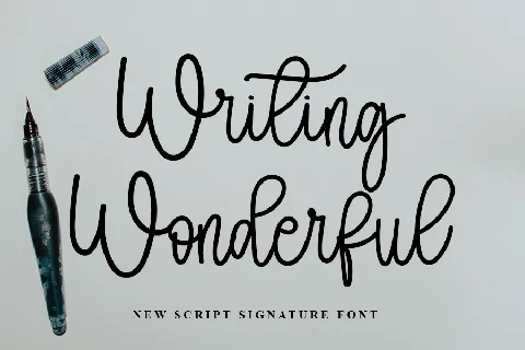 Writing Wonderful font