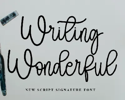 Writing Wonderful font