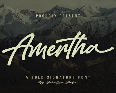 Amertha font