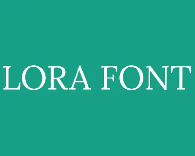 Lora Free font