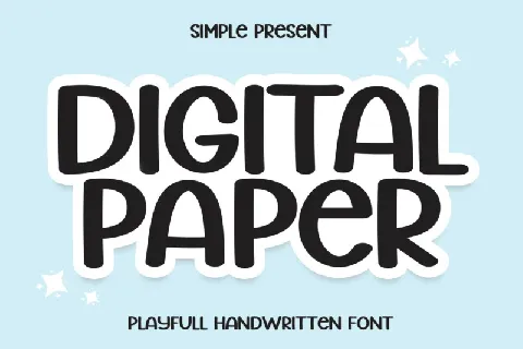 Digital Paper Display font