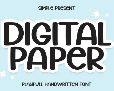 Digital Paper Display font
