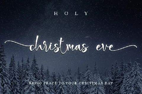 holi christmas eve font