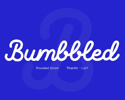 Bumbbled font