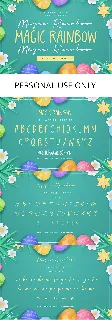 Magic Rainbow font