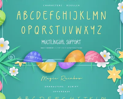 Magic Rainbow font