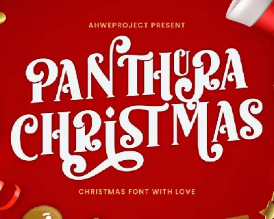 Panthura Christmas font