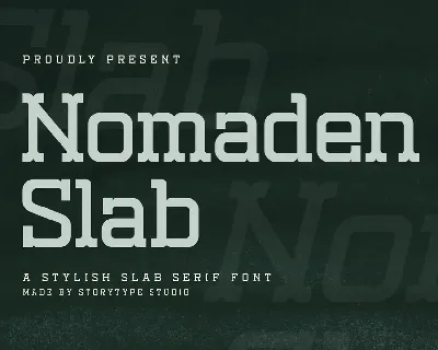 Nomaden Slab font