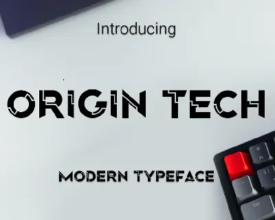 Origin Tech font