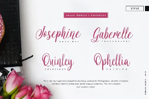 Jessie Odelya Script font
