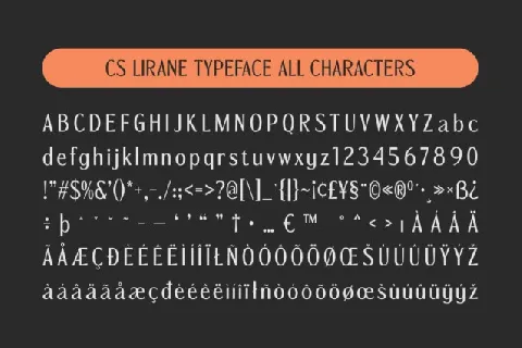 CS Lirane font