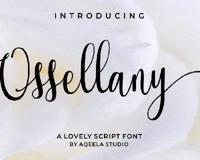 Ossellany Script font