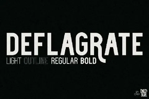 Deflagrate Family Free font