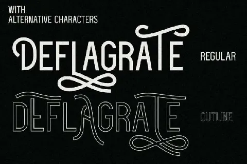 Deflagrate Family Free font