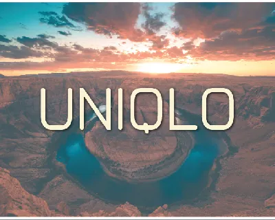 Uniqlo font