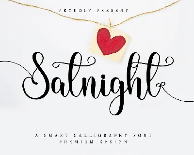 Satnight Typeface font