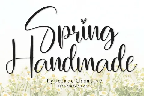 Spring Handmade font