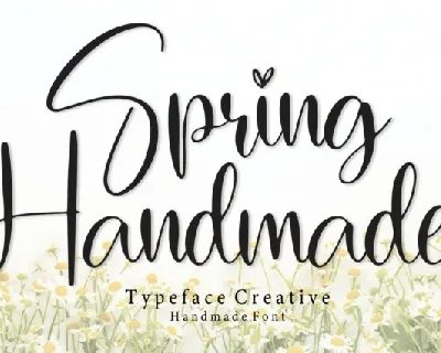 Spring Handmade font