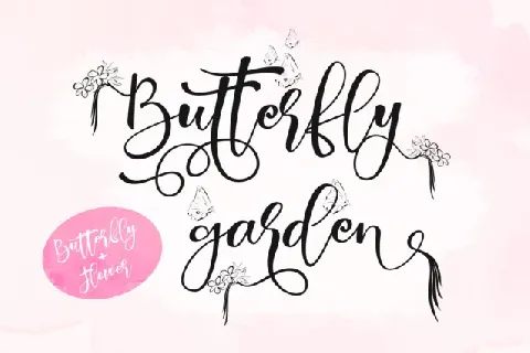 Butterfly Garden Script font