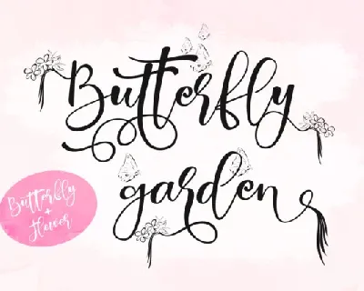 Butterfly Garden Script font