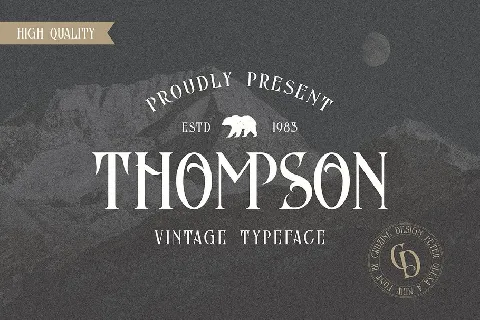 Thompson font