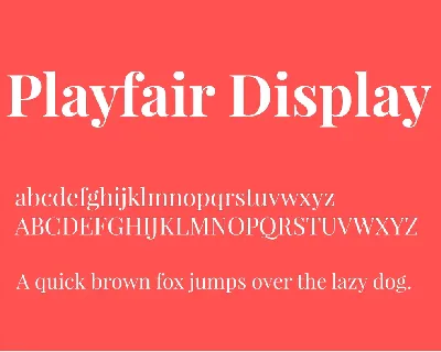 Playfair Display Family font