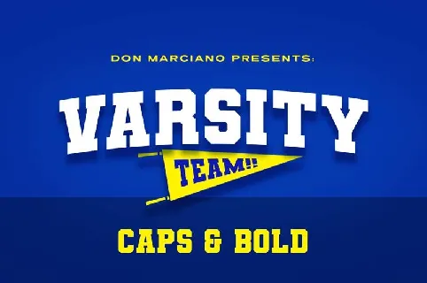 Varsity Team font