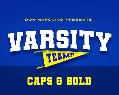 Varsity Team font