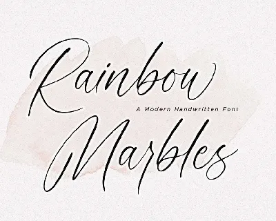 Rainbow Marbles font