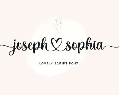 Joseph Sophia font