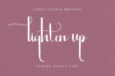 Lighten Up Demo font