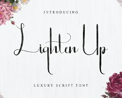 Lighten Up Demo font