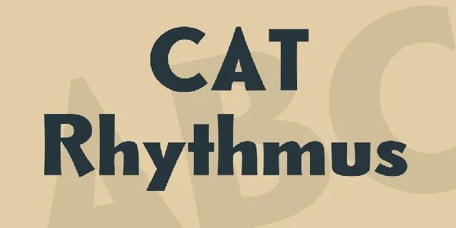 CAT Rhythmus font