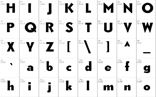 CAT Rhythmus font