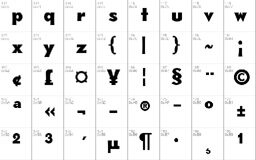 CAT Rhythmus font