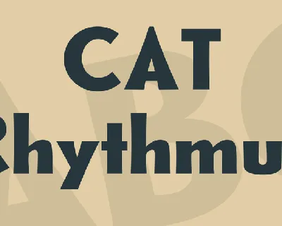 CAT Rhythmus font