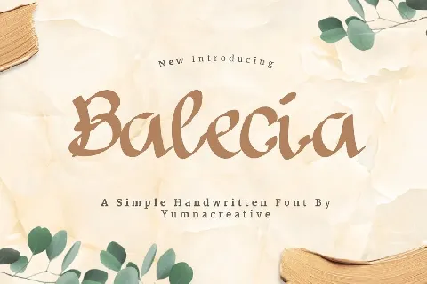 Balecia font