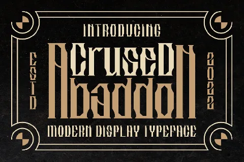 Crused Abaddon font