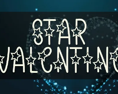 Star Valentine Display font