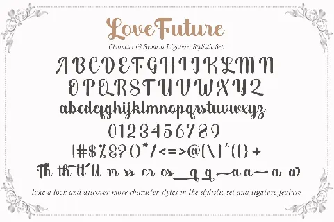 Love Future font