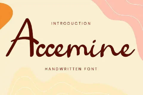 Accemine Script font