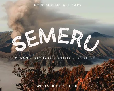 Semeru – Handwritten Sans font